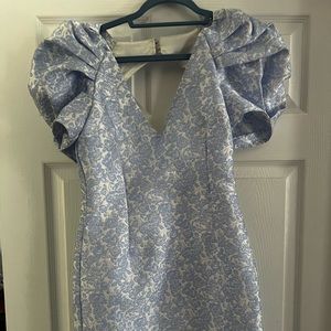 Bardot Size 4 Mini Blue Floral Dress